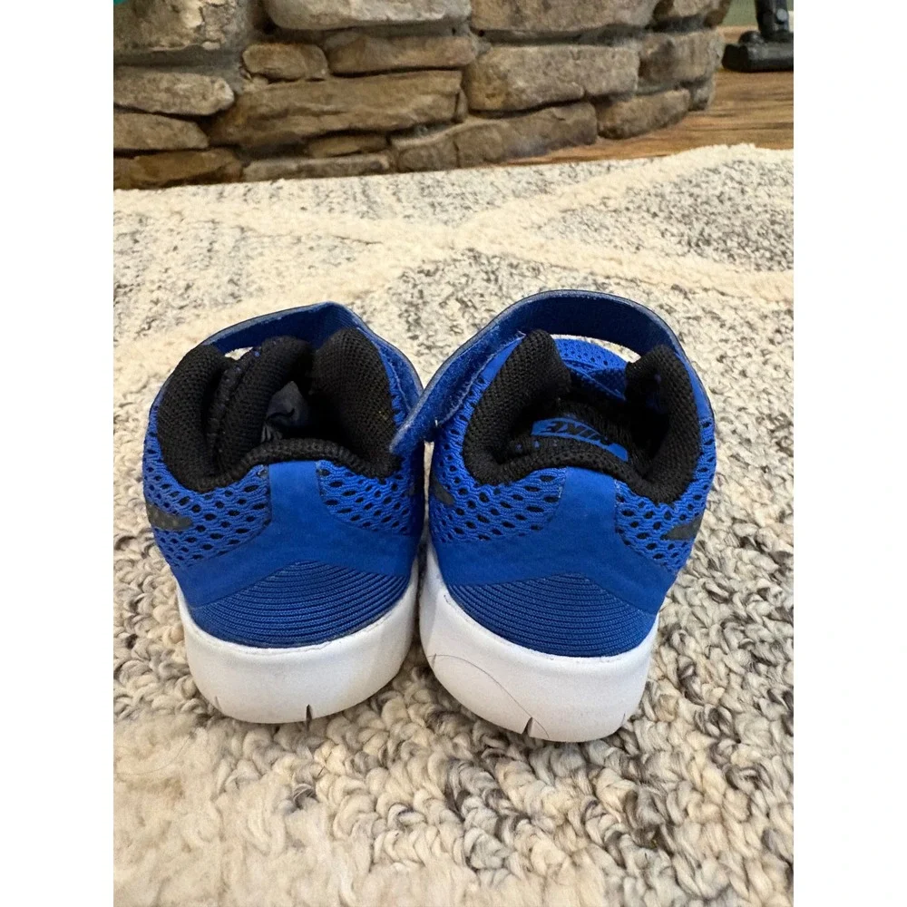 Nike Toddler Shoes Size‎ 3C Blue Mesh Hook & Loop Sneakers Lightweight EUC